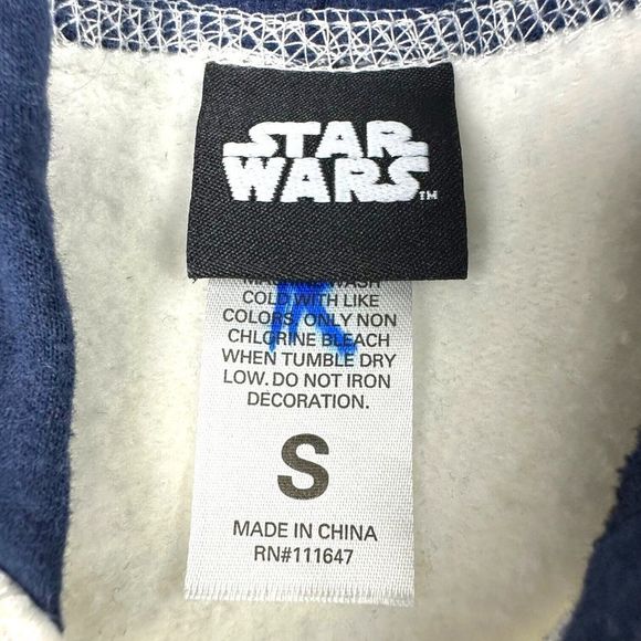 Star Wars A New Hope Luke & Leia Graphic Raglan‎ Hoodie Pullover Size Small EUC - Picture 6 of 7